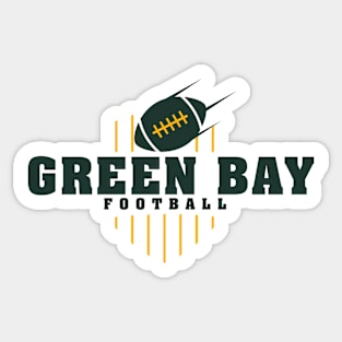 Green Bay Football Team Color Sticker